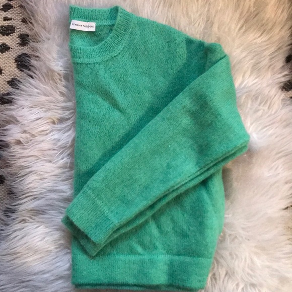 Scanlan Theodore Cropped Mohair Sweater 